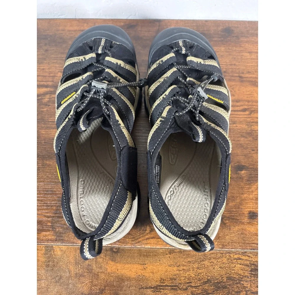 Keen Newport H2 Mens Black Gray Waterproof Hiking Sport Sandals 12 1001906